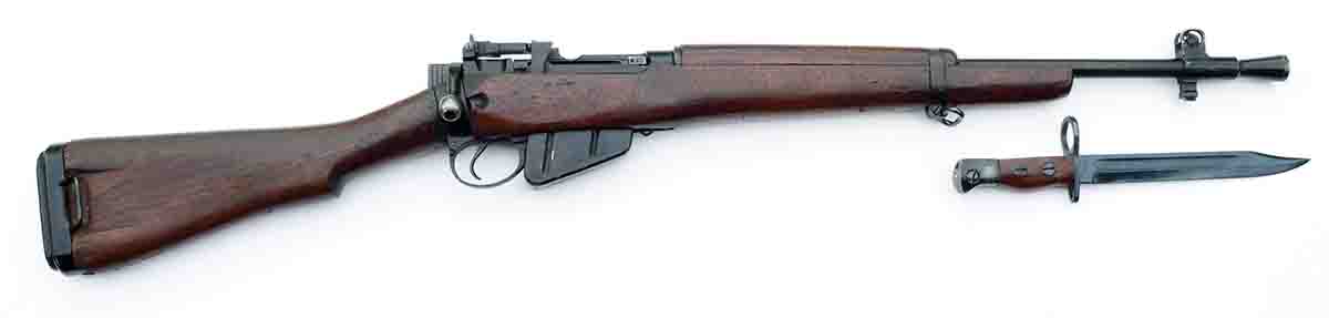 A British and Canadian icon, the Lee-Enfield in its many guises. This is a No. 5 Mk. I (Jungle Carbine) and is a first-rate weapon and every Canadian should have at least one.